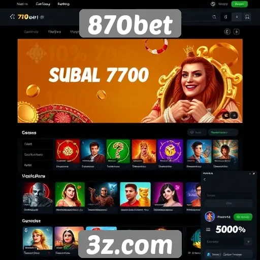 Interface do usuário do 870bet é intuitiva